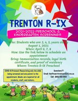Preschool & Kindergarten Screening